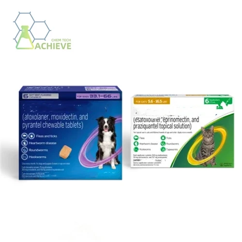 Afoxolaner i Milbemicina Oxima pastilles masticables per al control de puces i paparres
