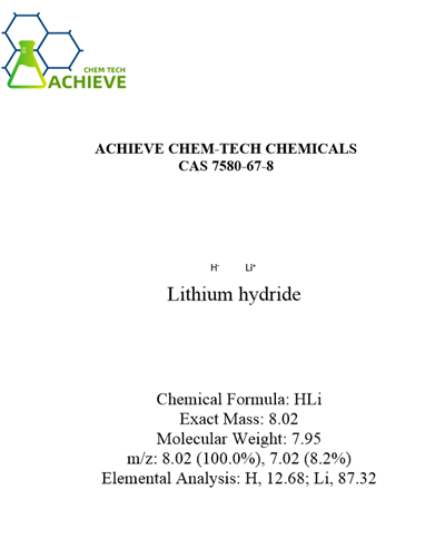 Hidrur de liti CAS 7580-67-8
