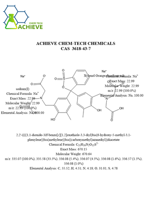 Xylenol taronja Salt de desodium CAS 3618-43-7